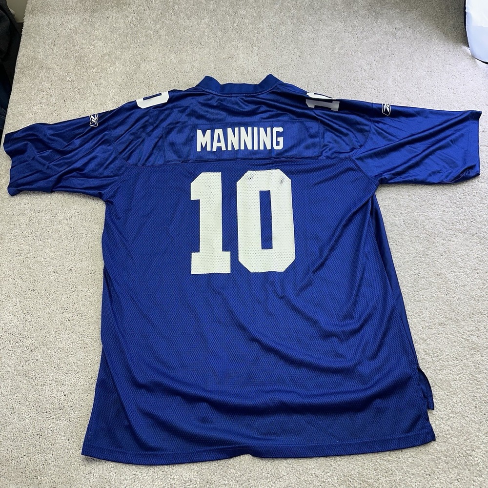 VINTAGE #10 ELI MANNING REEBOK SIZE 2XL NY GIANTS JERSEY